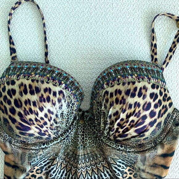 NWT Animal-Print Call Of The Cathedral Underwire One-Piece Swimsuit $400 - Picture 8 of 9